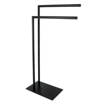 Kingston Brass SCC8320 31.75 in. Edenscape Freestanding Dual Towel Rack, Matte Black