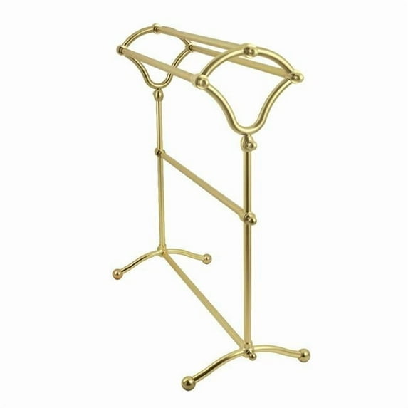 Kingston Brass SCC2287 33.38 in. Edenscape Freestanding Y-Type Towel Rack, Brushed Brass