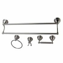 Kingston Brass BAK3963478SN Restoration 4-Piece Bathroom Hardware, Brushed Nickel