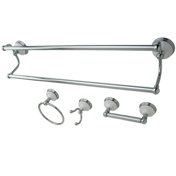 Kingston Brass Victorian 4-Piece Bathroom Hardware Set, Polished Chrome