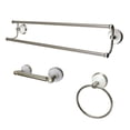 thumbnail image 1 of Kingston Brass BAK111348SN Victorian 3-Piece Bathroom Hardware, Brushed Nickel, 1 of 2