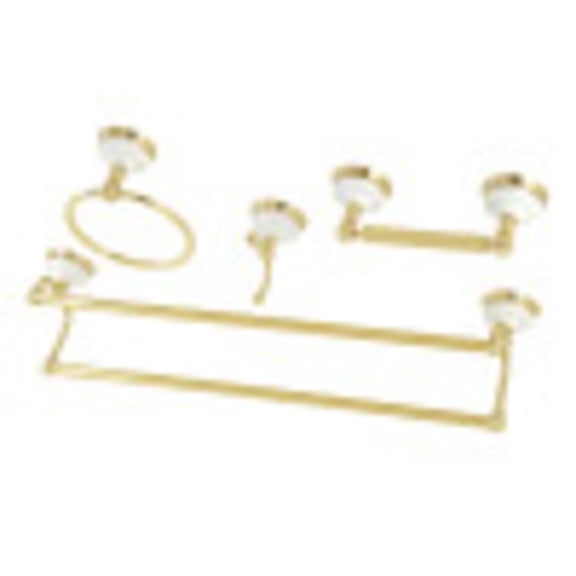 Kingston Brass Victorian 4-Piece Bathroom Hardware Set, Polished Brass Finish