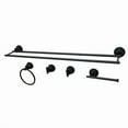 thumbnail image 1 of Kingston Brass BAH821330478MB 5 Piece Concord Bathroom Accessory Set, Matte Black, 1 of 2