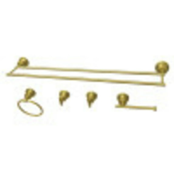 Kingston Brass Concord 5-Piece Bathroom Accessory Set in Brushed Brass Finish