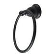 thumbnail image 1 of Kingston Brass  6 in. Heritage Towel Ring, Matte Black, 1 of 2