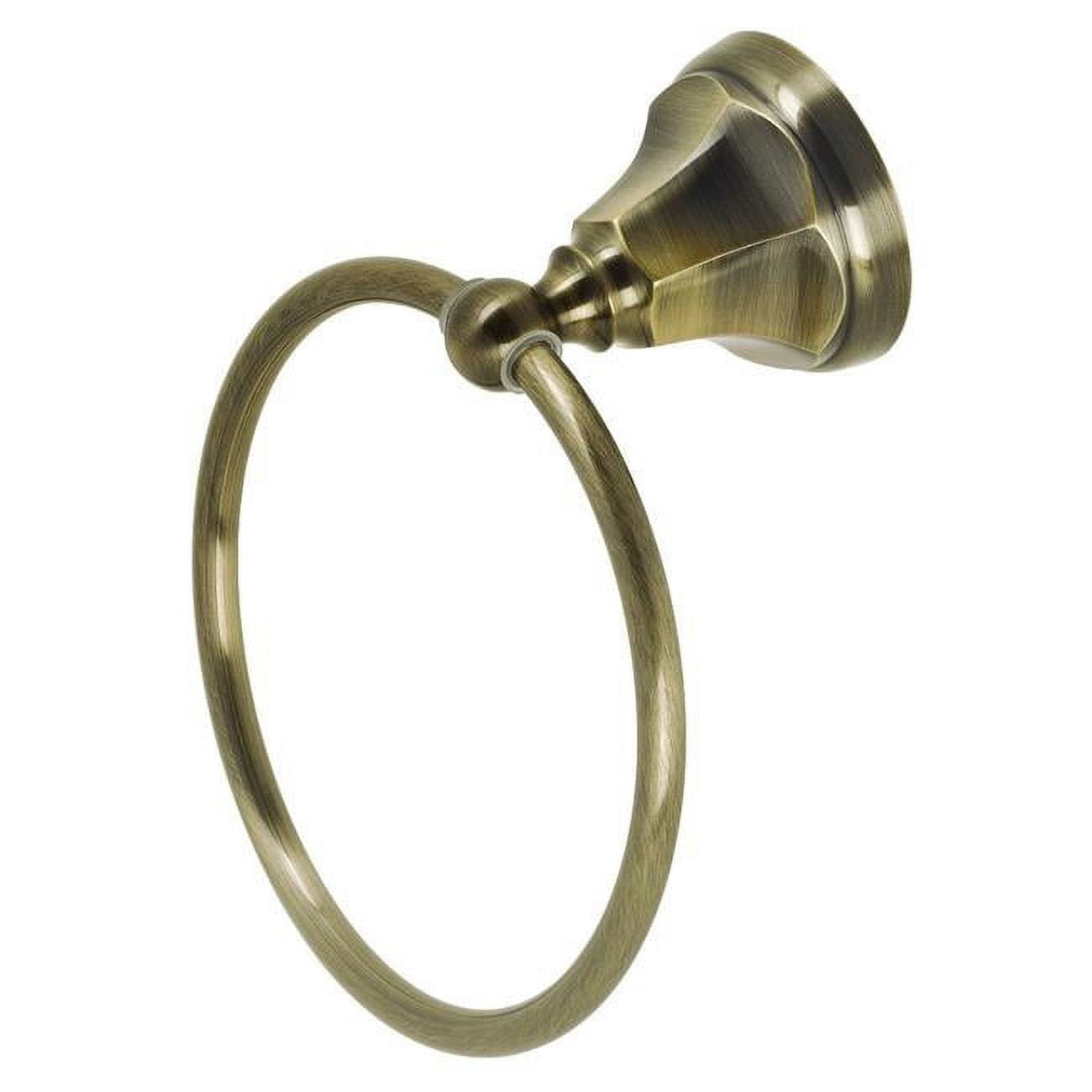 Antique Brass 6-Inch Wall Mounted Towel Ring