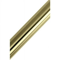Kingston Brass Edenscape 60 in. to 72 in. Adjustable Stainless Steel Tension Shower Curtain Rod Brushed Brass
