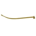 thumbnail image 1 of Kingston Brass CC6727 60 - 72 in. Edenscape Stainless Steel Adjustable Single Curved Shower Curtain Rod, Brushed Brass, 1 of 2