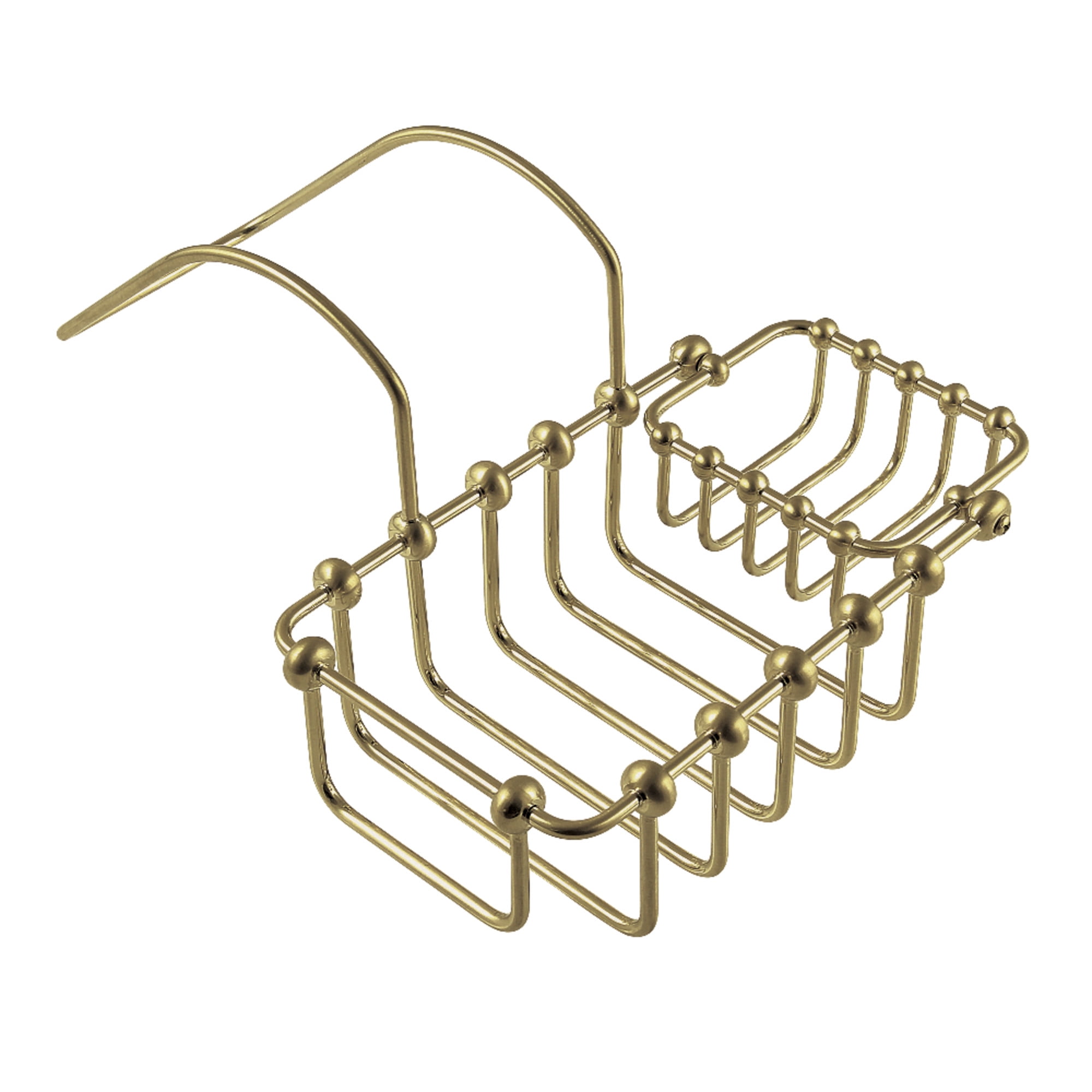 Kingston Brass CC2177 7-Inch Clawfoot Tub Hanging Soap and Sponge Holder in Brushed Brass