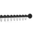thumbnail image 1 of Kingston Brass SRK600 72 in. Edenscape Adjustable Shower Curtain Rod with Rings, Matte Black, 1 of 4
