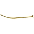 thumbnail image 1 of Kingston Brass CC7217 72 in. Edenscape Stainless Steel Single Curved Shower Curtain Rod, Brushed Brass, 1 of 2