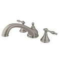 thumbnail image 1 of Kingston Brass  8-18 Inch Widespread Roman Tub Filler - Satin Nickel, 1 of 1