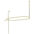 thumbnail image 1 of Kingston Brass ABT1040-2 End Mount Rectangular Shower Riser with Enclosure, Polished Brass, 1 of 2