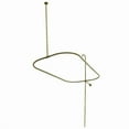 thumbnail image 1 of Kingston Brass ABT1040-3 End Wall Mount Rectangular Shower Riser with Enclosure, Antique Brass, 1 of 2