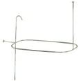 thumbnail image 1 of Kingston Brass ABT1040-6 End Mount Rectangular Shower Riser with Enclosure, Polished Nickel, 1 of 4