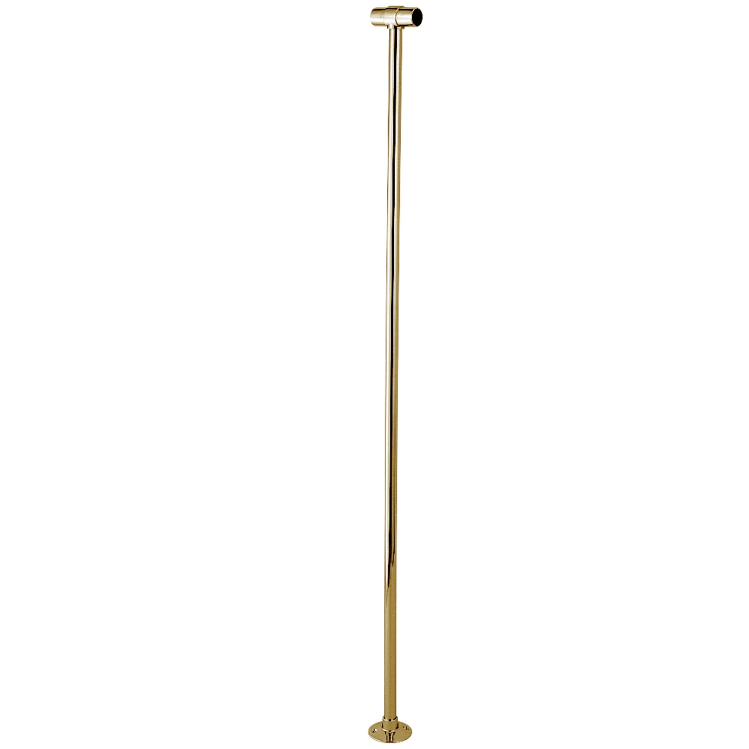 Polished Brass Shower Curtain Rail Support