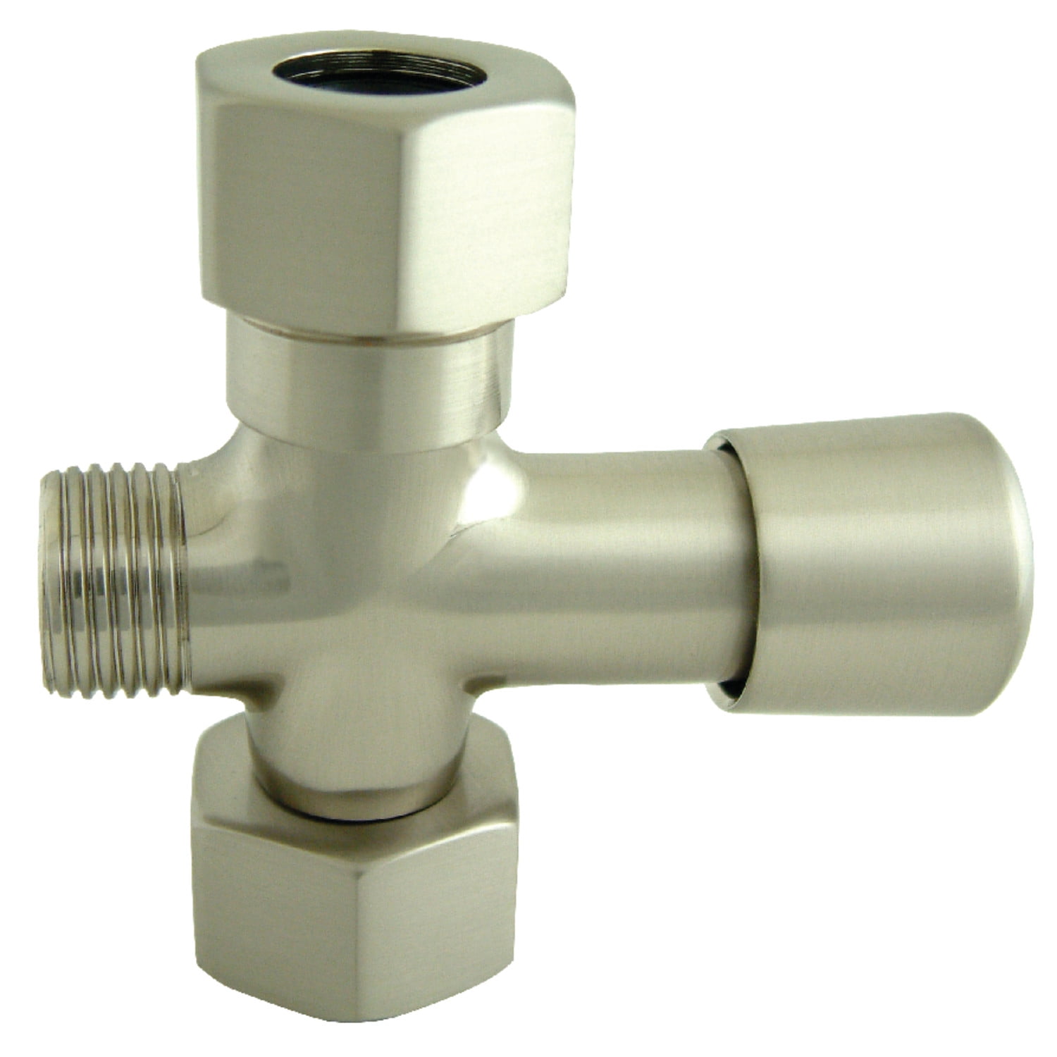 Satin Nickel Brass Shower Arm Diverter Valve