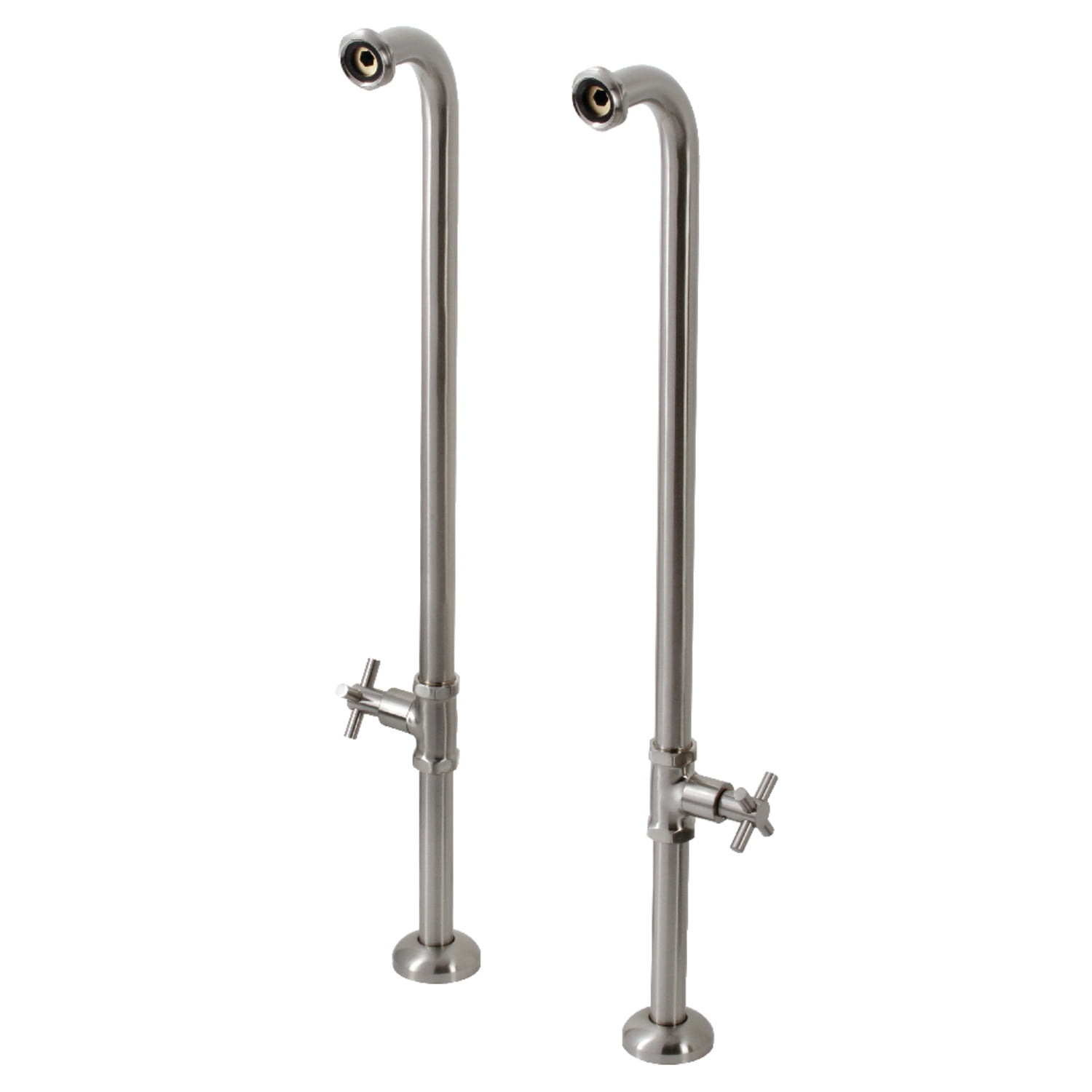 Kingston Brass AE810S8DX Concord Freestanding Tub Supply Line, Brushed Nickel