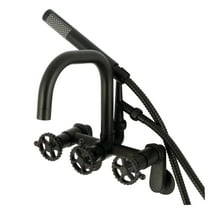 Kingston Brass AE8450CG Fuller Wall Mount Clawfoot Tub Faucet, Matte Black