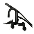thumbnail image 1 of Aqua Vintage AE8450DL Concord Wall Mount Clawfoot Tub Faucet, Matte Black, 1 of 4