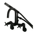 thumbnail image 1 of Aqua Vintage AE8450DX Concord Wall Mount Clawfoot Tub Faucet, Matte Black, 1 of 4