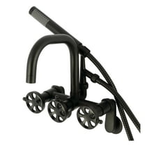 Kingston Brass AE8450RX Belknap Wall Mount Clawfoot Tub Faucet, Matte Black