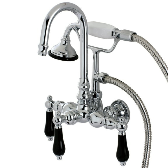 Aqua Vintage AE8T1PKL Duchess Wall Mount Clawfoot Tub Faucet, Polished Chrome
