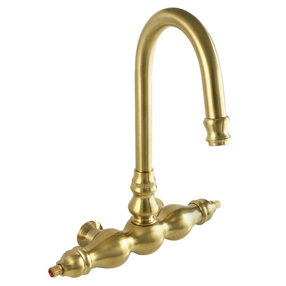 Kingston Brass AET300-7 Aqua Vintage Tub Faucet Body without Handle, Brushed Brass