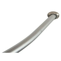 Kingston Brass Adjustable Hotel Single Curved Shower Curtain Rod