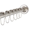 thumbnail image 1 of Kingston SCC3118 Edenscape 60-Inch to 72-Inch Adjustable Shower Curtain Rod with Rings in Brushed Nickel, 1 of 7