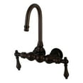 thumbnail image 1 of Kingston Brass Wall-Mount Clawfoot Tub Faucets With Oil Rubbed Bronze AE1T5, 1 of 5