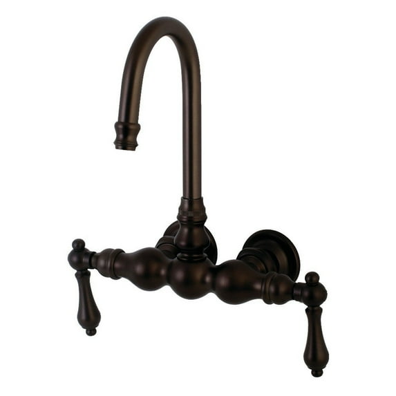 Kingston Brass Wall-Mount Clawfoot Tub Faucets With Oil Rubbed Bronze AE1T5