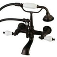 thumbnail image 1 of Aqua Vintage AE553T5 Clawfoot Tub Faucet with Hand Shower, Oil Rubbed Bronze, 1 of 7
