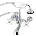 thumbnail image 1 of Kingston Brass Wall-Mount Clawfoot Tub Faucets With Polished Chrome AE560T1, 1 of 7