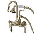 thumbnail image 1 of Aqua Vintage AE7T2BAL Bel Air Wall Mount Clawfoot Tub Faucet, Polished Brass, 1 of 4