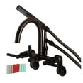 thumbnail image 1 of Aqua Vintage AE8155DKL Kaiser 7-Inch Adjustable Wall Mount Clawfoot Tub Faucet, Oil Rubbed Bronze, 1 of 5