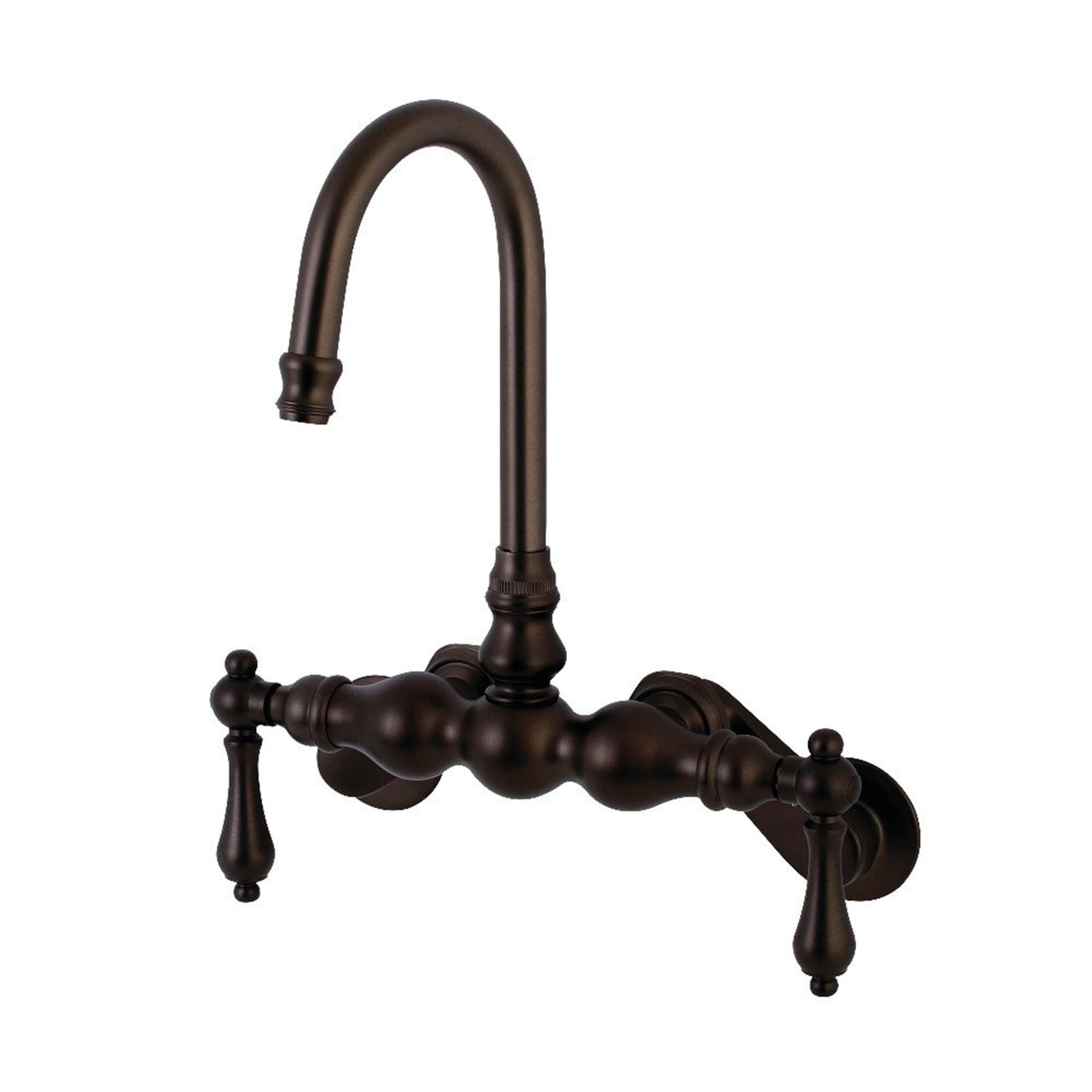 Kingston Brass Wall-Mount Clawfoot Tub Faucets With Oil Rubbed Bronze AE81T5