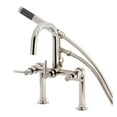 thumbnail image 1 of Kingston Brass Ae840.Dl Concord Deck Mounted Clawfoot Tub Filler - Nickel, 1 of 7