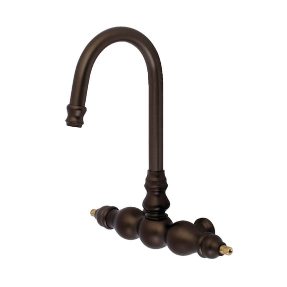 Aqua Vintage AE300-5 Wall Mount Clawfoot Tub Faucet Body Only, Oil Rubbed Bronze