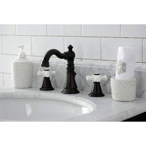 Kingston Brass American Classic 8 in. Widespread Bathroom Faucet Oil Rubbed Bronze Oil Rubbed