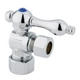 thumbnail image 1 of Kingston Brass  Angle Stop with .62 in. OD Compression x .5 in. OD Compression - Polished Chrome, 1 of 1