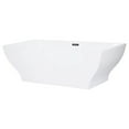 thumbnail image 1 of Aqua Eden VTSQ673223 67 in. Freestanding Square Acrylic Tub with Drain, White, 1 of 7