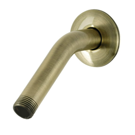 Kingston Brass AquaElements 6-Inch Shower Arm with Flange Antique Brass Antique