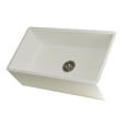 thumbnail image 1 of Gourmetier GKFA331810BC Arcticstone 33-Inch Solid Surface White Stone Apron-Front Single Bowl Farmhouse Kitchen Sink with Strainer in Matte White, 1 of 8