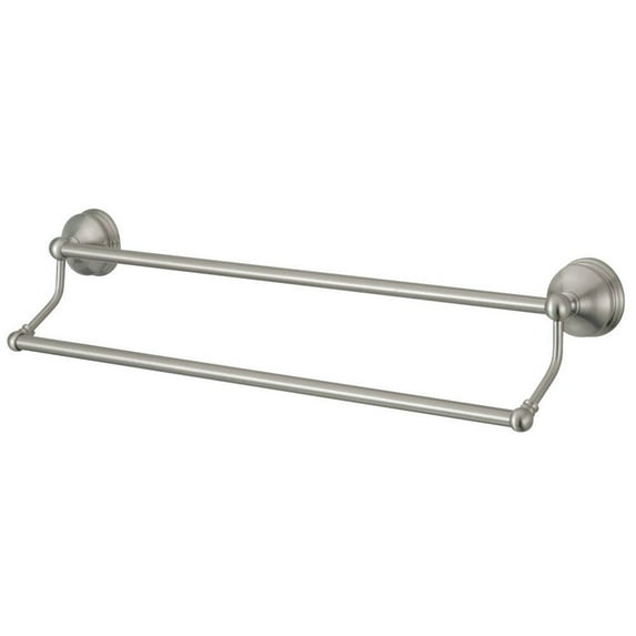 Kingston Brass BA116318SN Vintage 18" Dual Towel Bar, Satin Nickel
