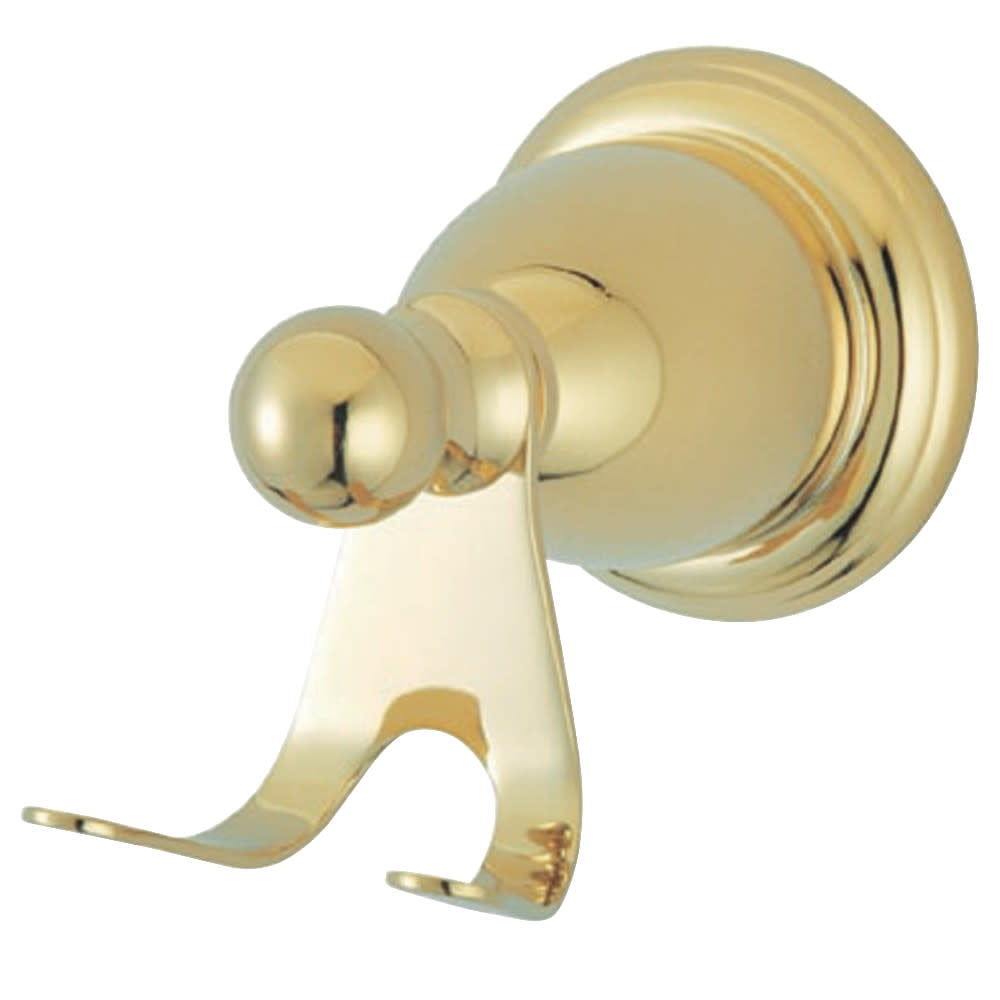 Heritage Polished Brass Wall-Mounted Robe Hook