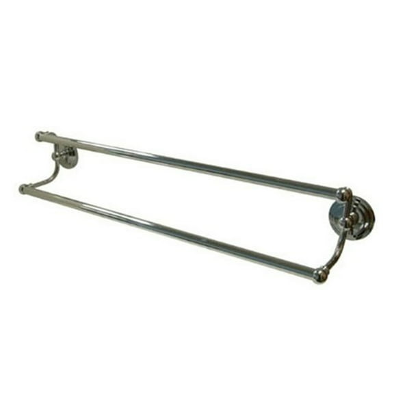 Kingston Brass Dual Towel Bar in Chrome, Milano Collection, 18 Inch