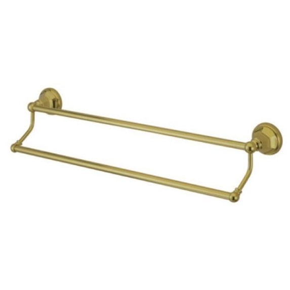 Kingston Brass BA481318PB Metropolitan 18" Dual Towel Bar, Polished Brass