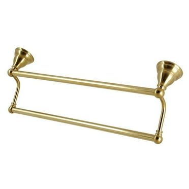 Kingston Brass BA556318BB 18 in. Royale Dual Towel Bar, Brushed Brass