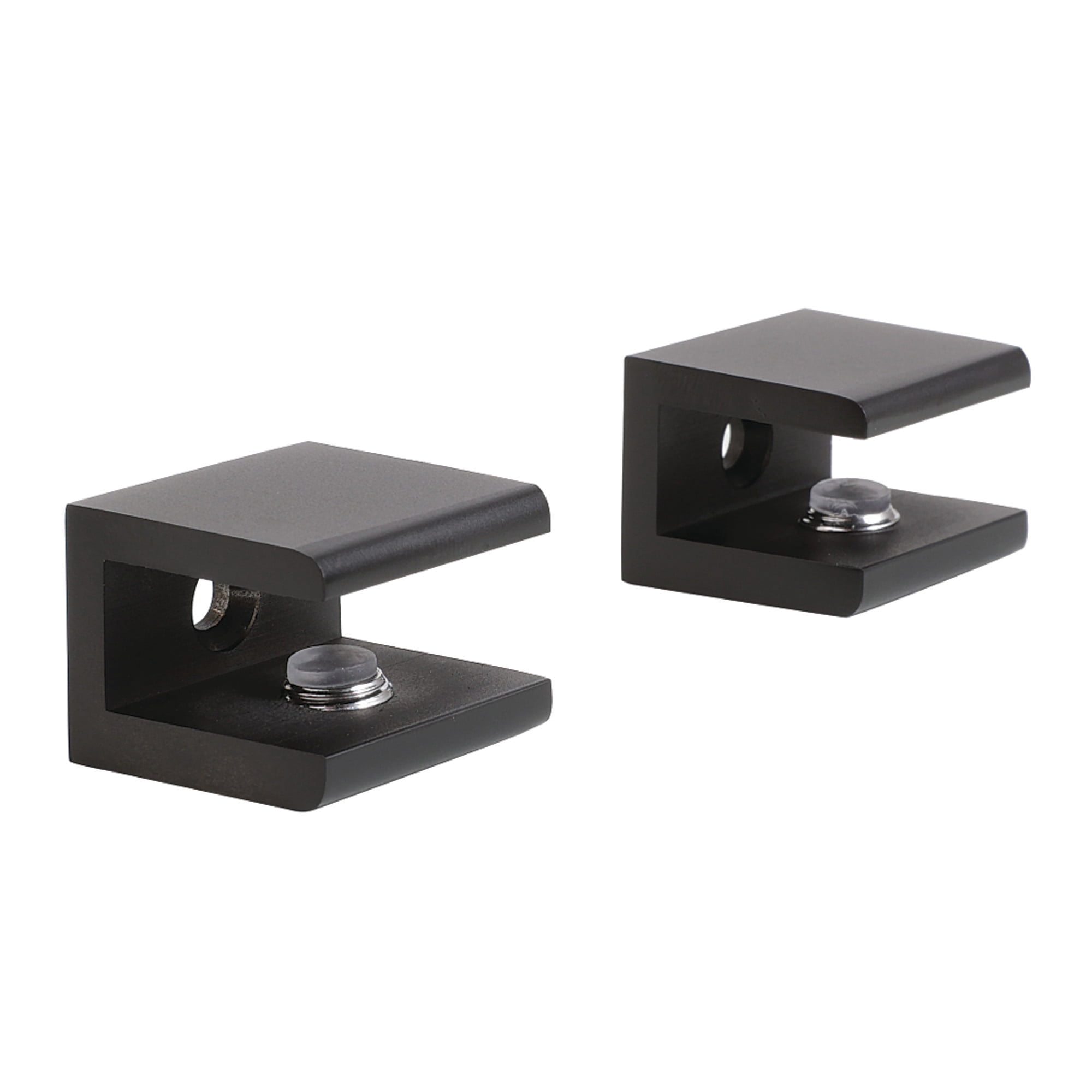 Kingston Brass BAB1010 Levitas Glass Shelf Clamp, Matte Black